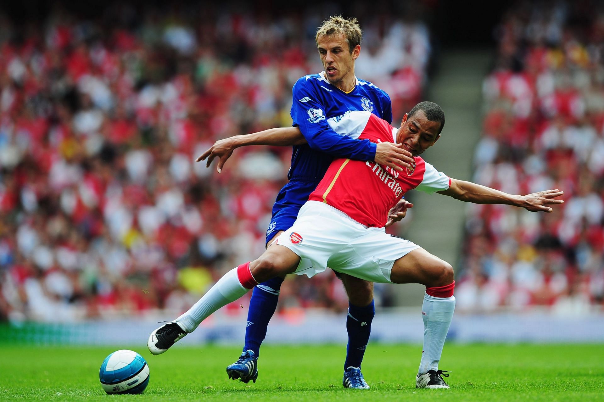 Silva (front) would provide superb protection to Mikel Arteta's young rearguard